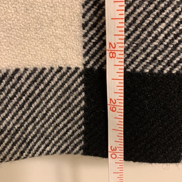 Black and White Wool Coat EUC - Picture 5 of 16